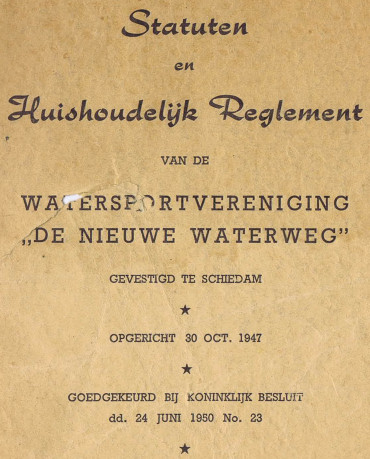 Statuten 1948 WSV De Nieuwe Waterweg